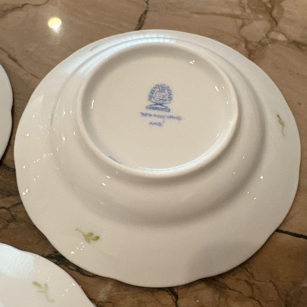 ヘレンド オリエンタルボウル Sサイズ 3枚、Lサイズ 3枚とヘレンドティー