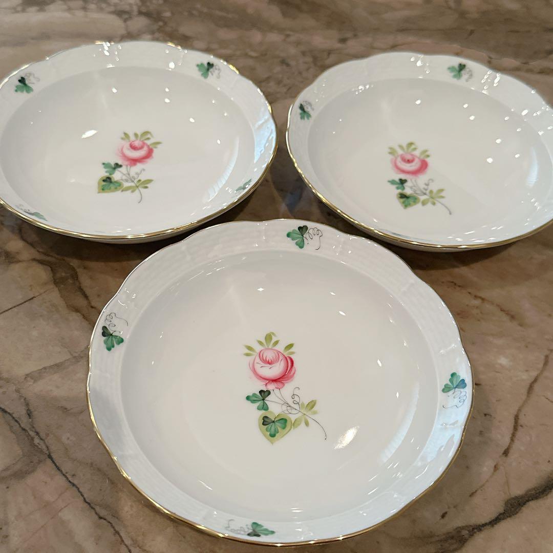 ヘレンド オリエンタルボウル Sサイズ 3枚、Lサイズ 3枚とヘレンドティー