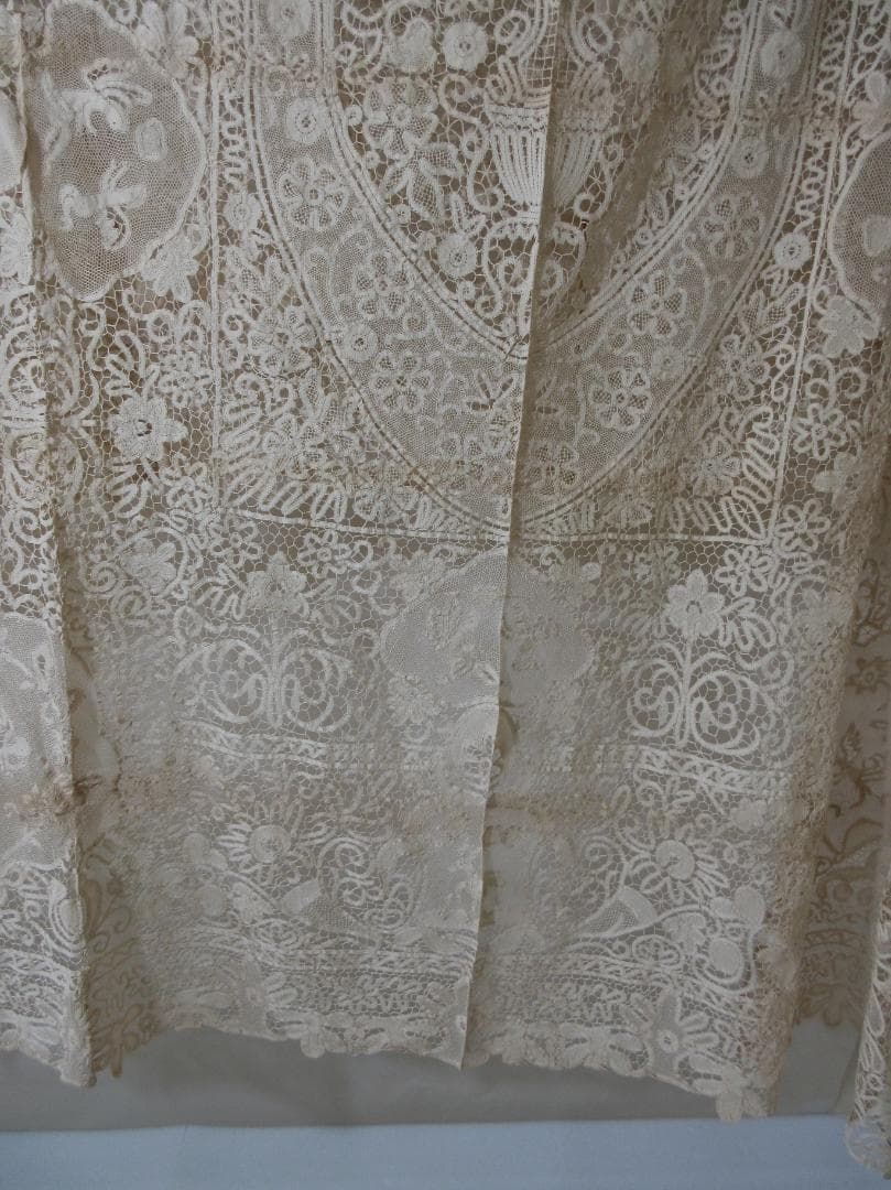 (O-41)汕頭 スワトウ テーブルクロス 刺繍 レース