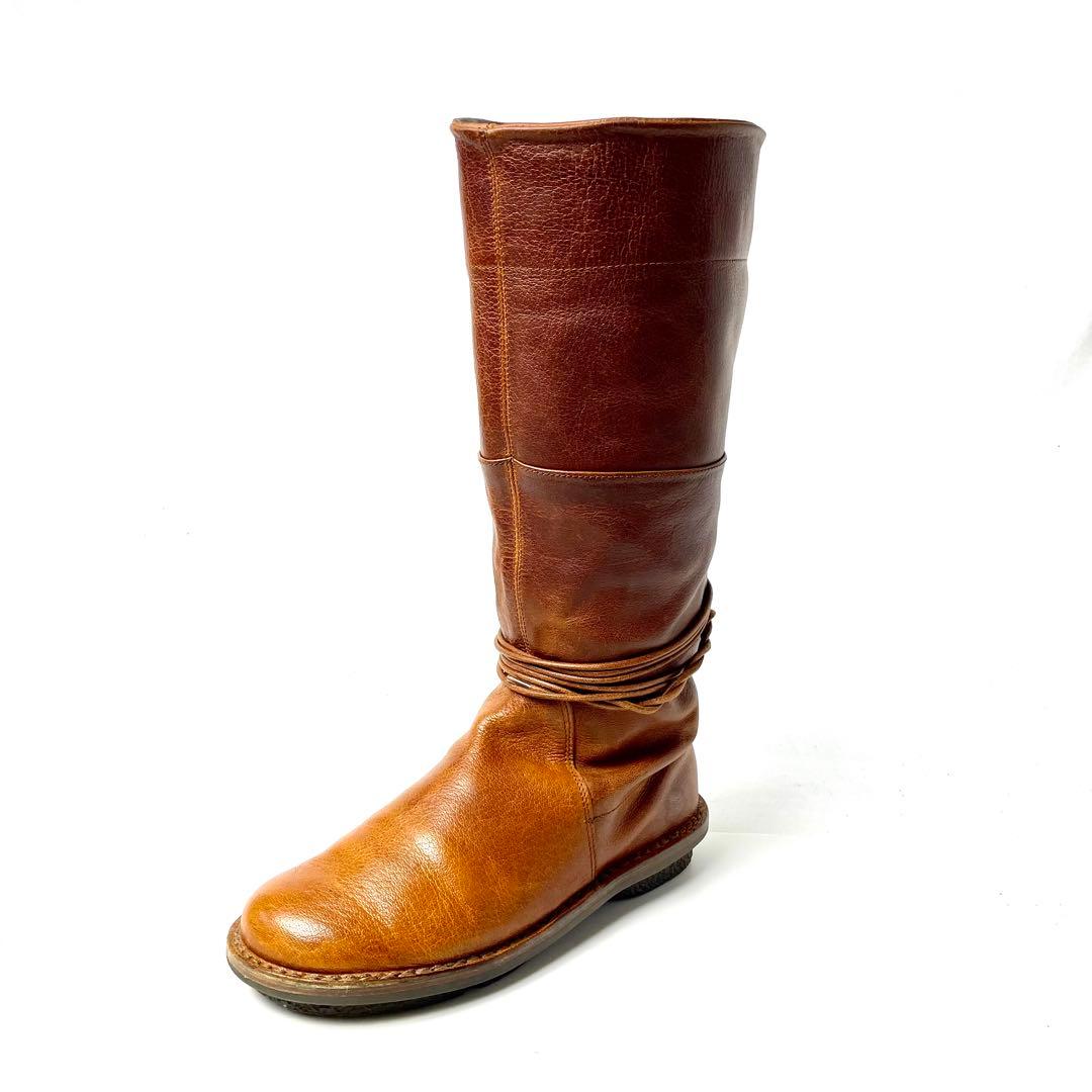 trippen トリッペン 39メキシコ ロングブーツ 革紐 訳あり 美品