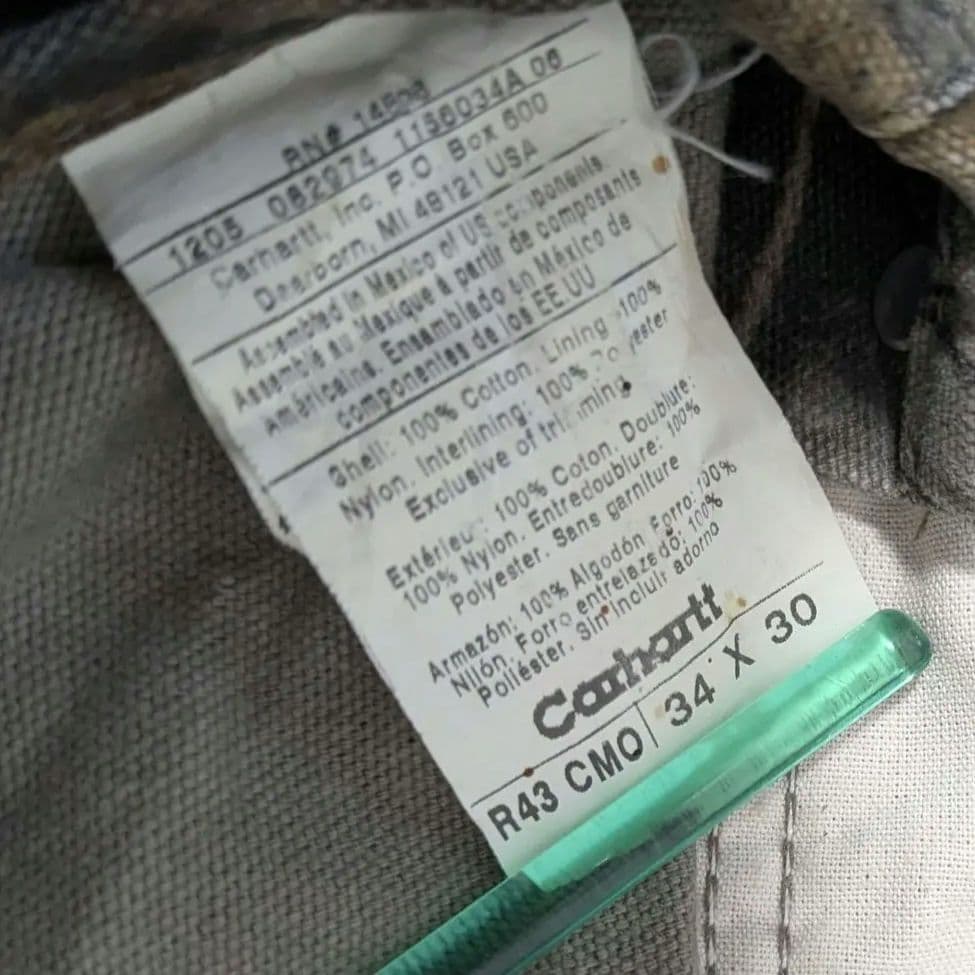 Carhartt 迷彩オーバーオール