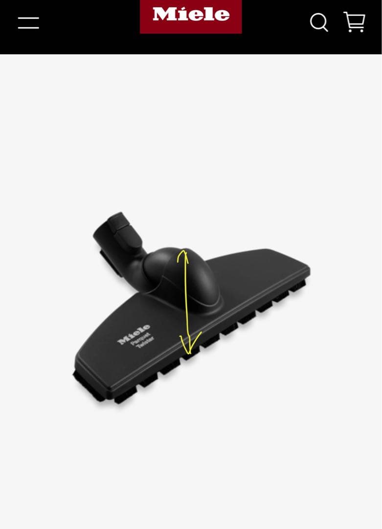 ミーレ Miele 掃除機　硬質床用ノズル　パーケットツイスター
