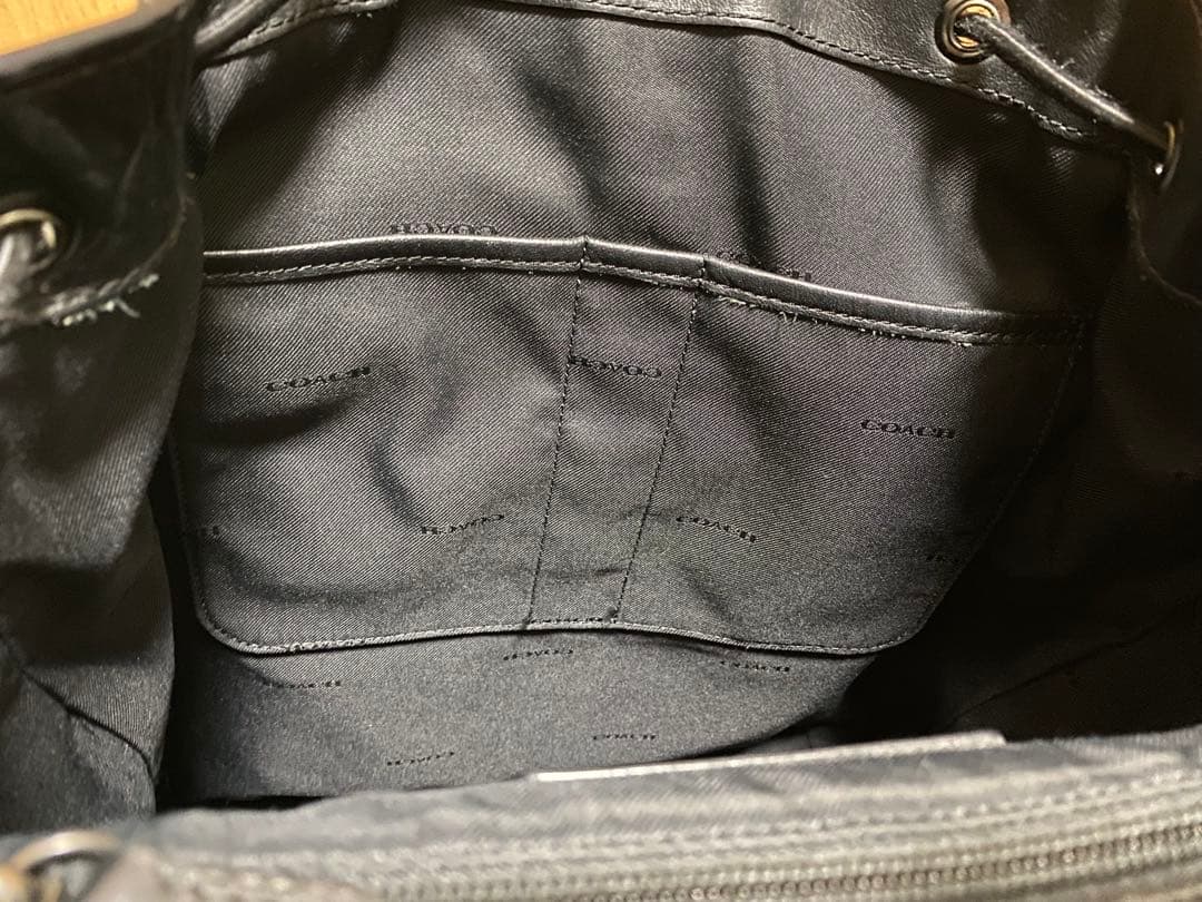 ポ*⭐様 COACH レザー ビジネスバッグ リュック ブラック