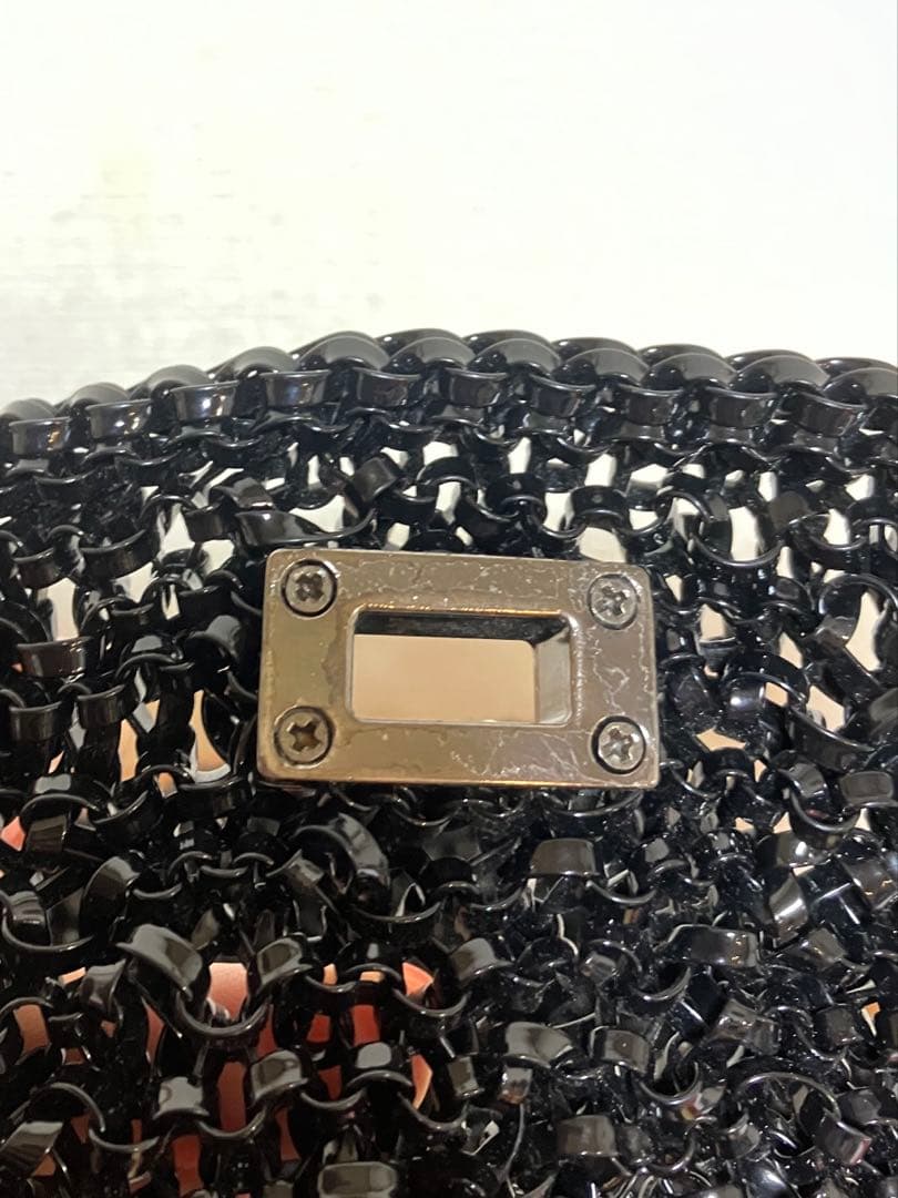 現行　アンテプリマ　ルケット　ミディアム　エナメルブラック　横長　ブラック