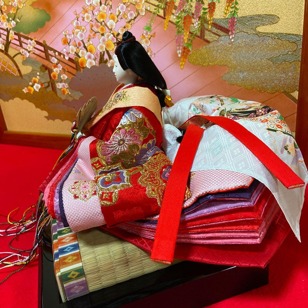 訳あり品　ひな祭り　雛人形　桃の節句　ひな壇　なし
