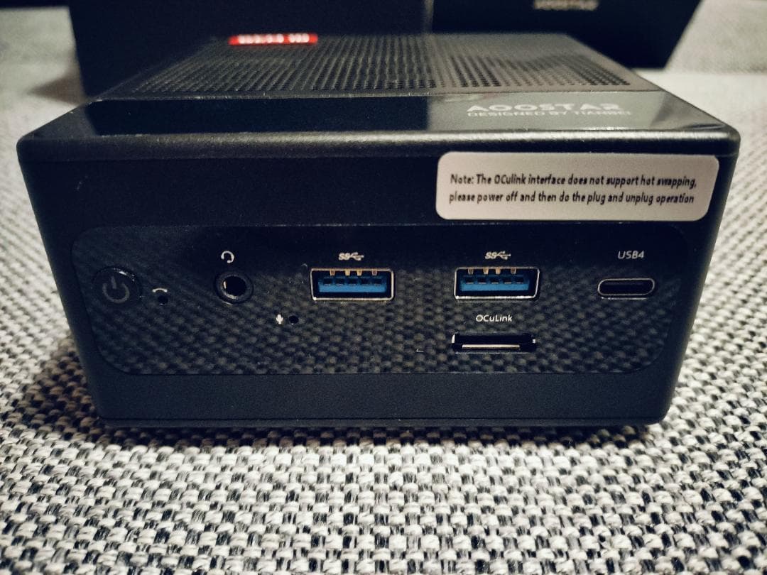 ミニPC Ryzen7 6800H 32GB 512G oculink egpu