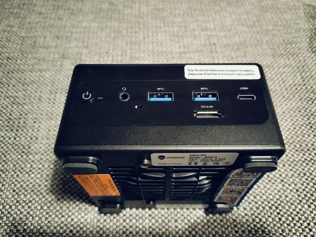 ミニPC Ryzen7 6800H 32GB 512G oculink egpu