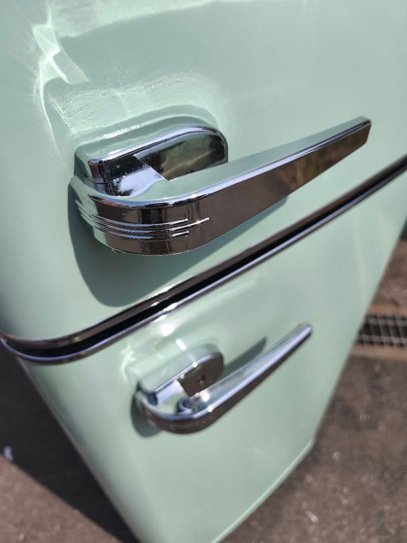 関東限 条件で無料配送 レトロ冷蔵庫 レトロデザイン冷蔵庫 冷蔵庫 2ドア冷蔵庫