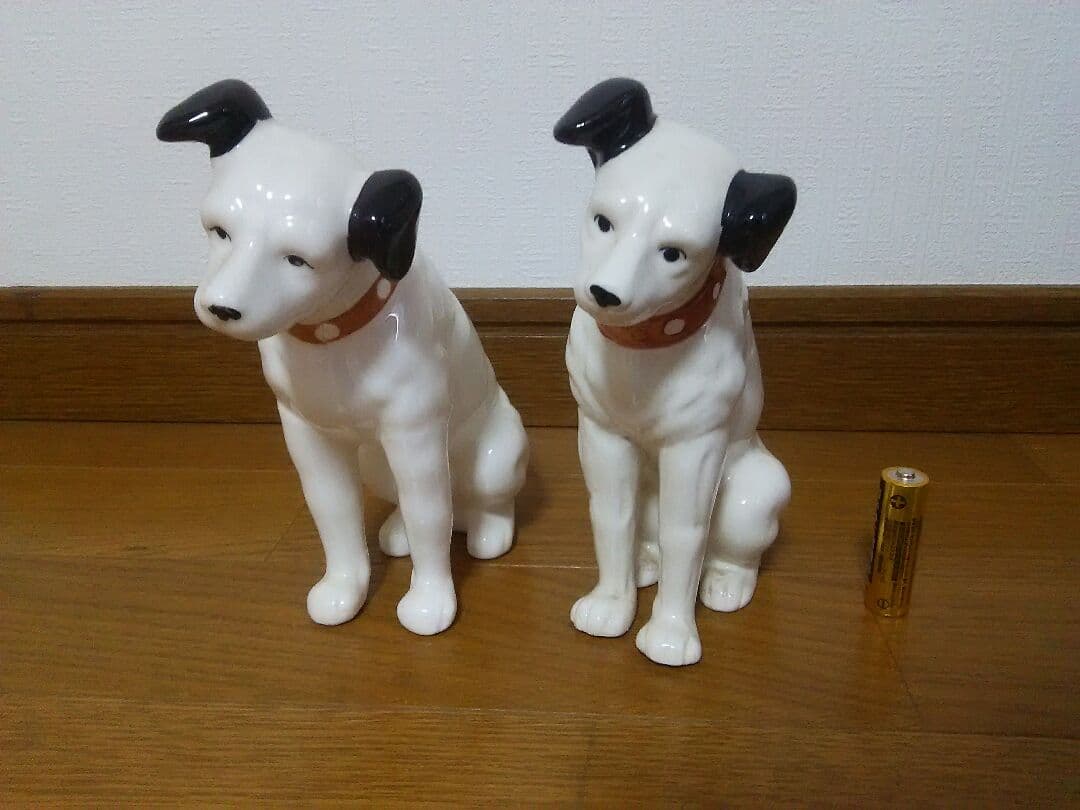 ビクター 犬 陶器像 ガラス像 ブロンズ像 フォーク 箱
