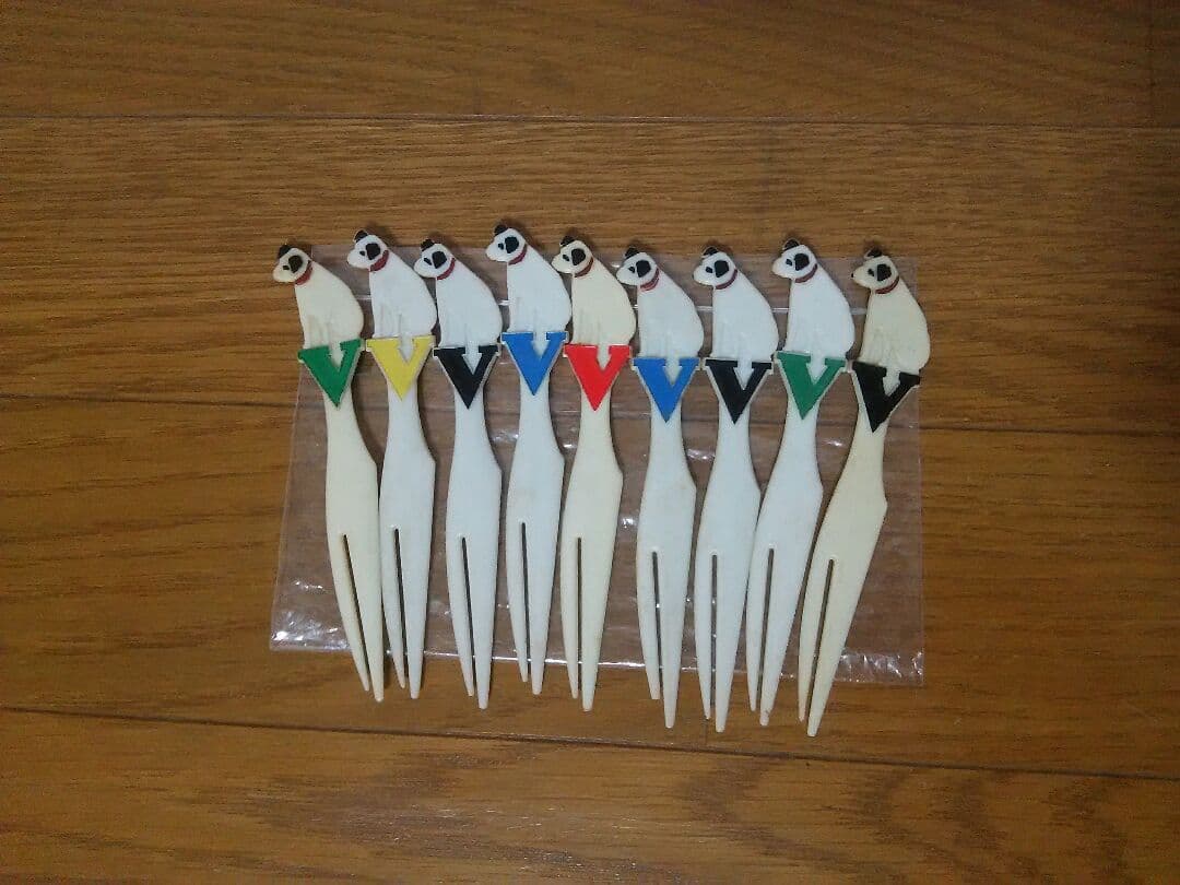 ビクター 犬 陶器像 ガラス像 ブロンズ像 フォーク 箱