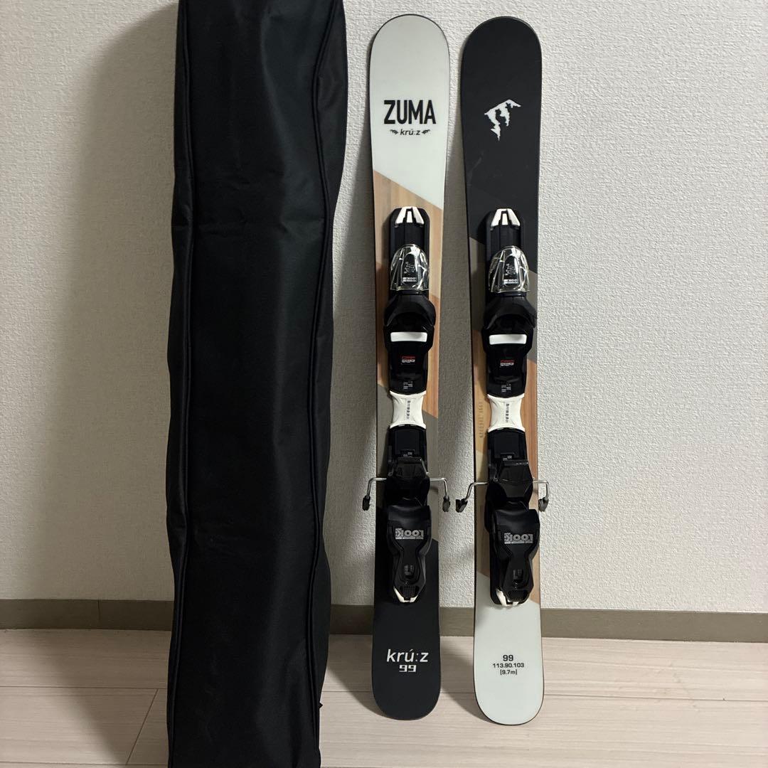 【新品】ZUMA ショートスキー、ファンスキー　ケース付