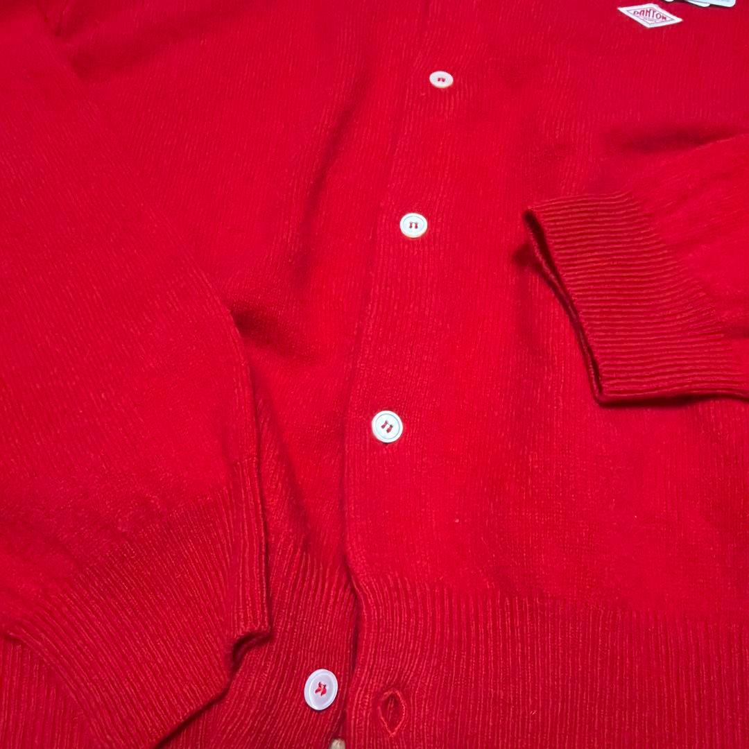 DANTON / ラムウール クルーネック カーディガン