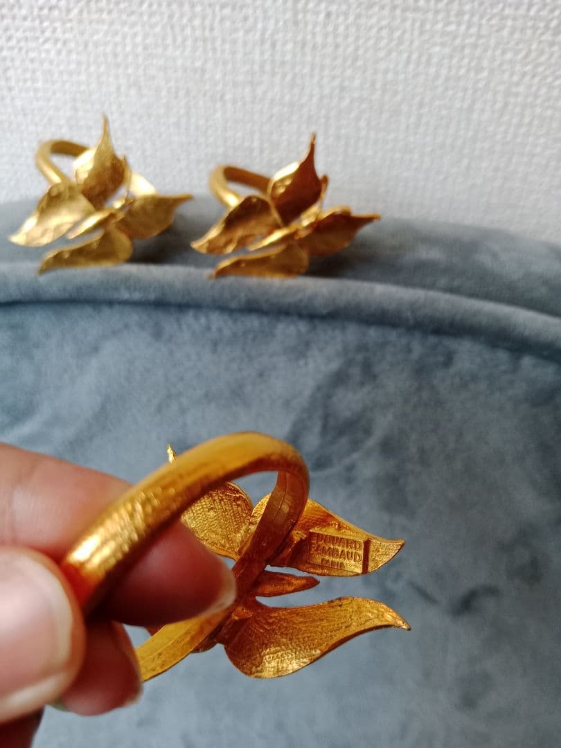 Edouard Rambaud エドワールランボー 蝶 ナプキンリング 3個