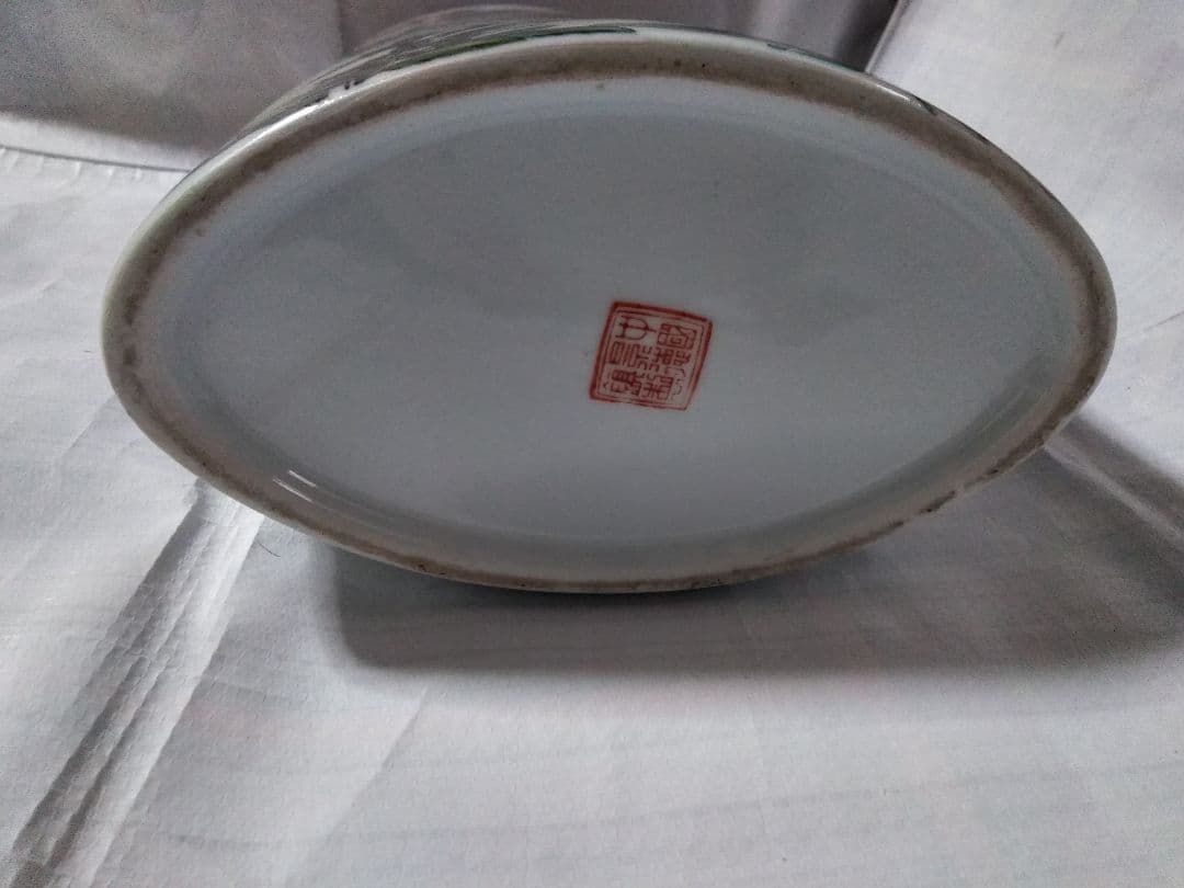 猫 景徳鎮 花瓶 置物 骨董品