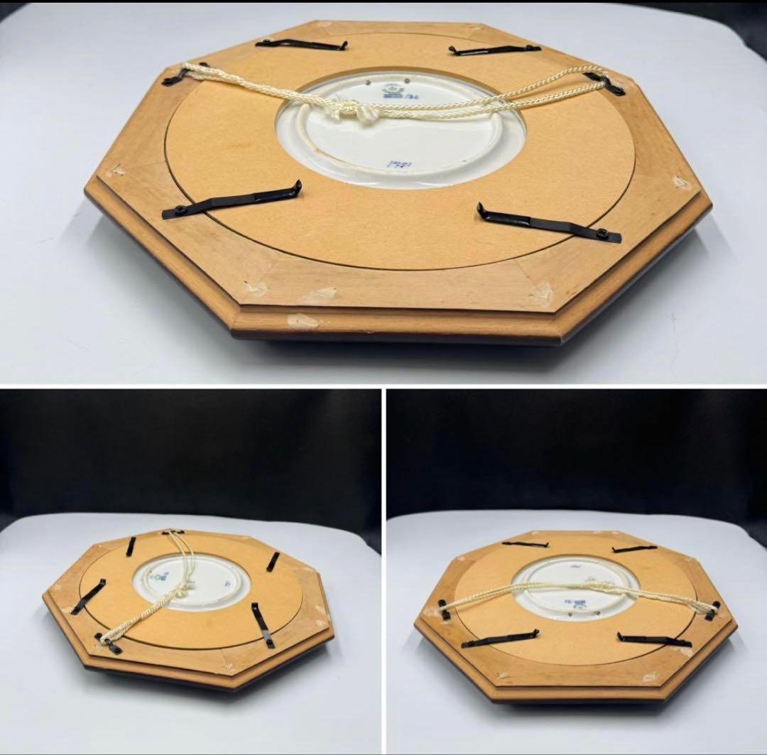 1922年ロイヤルコペンハーゲン　イヤープレート。額縁セット。