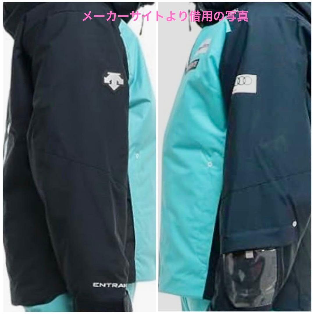 DESCENTE デサント子供用スキーウェア上下セット 150 ブルー×ネイビー