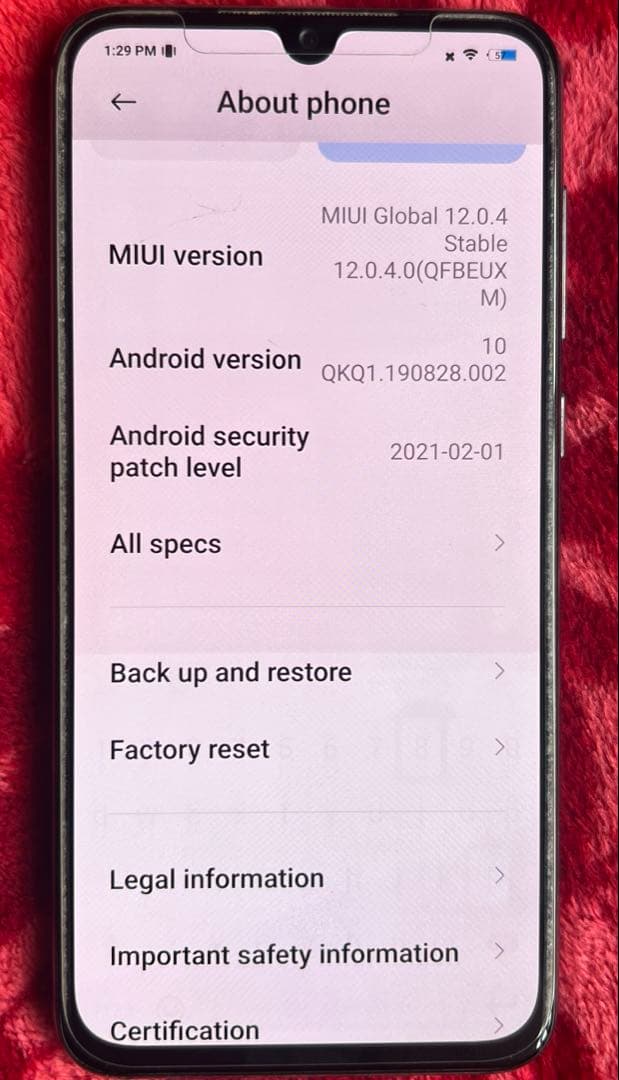 L*p様 Xiaomi Mi 9 se 128gb Android