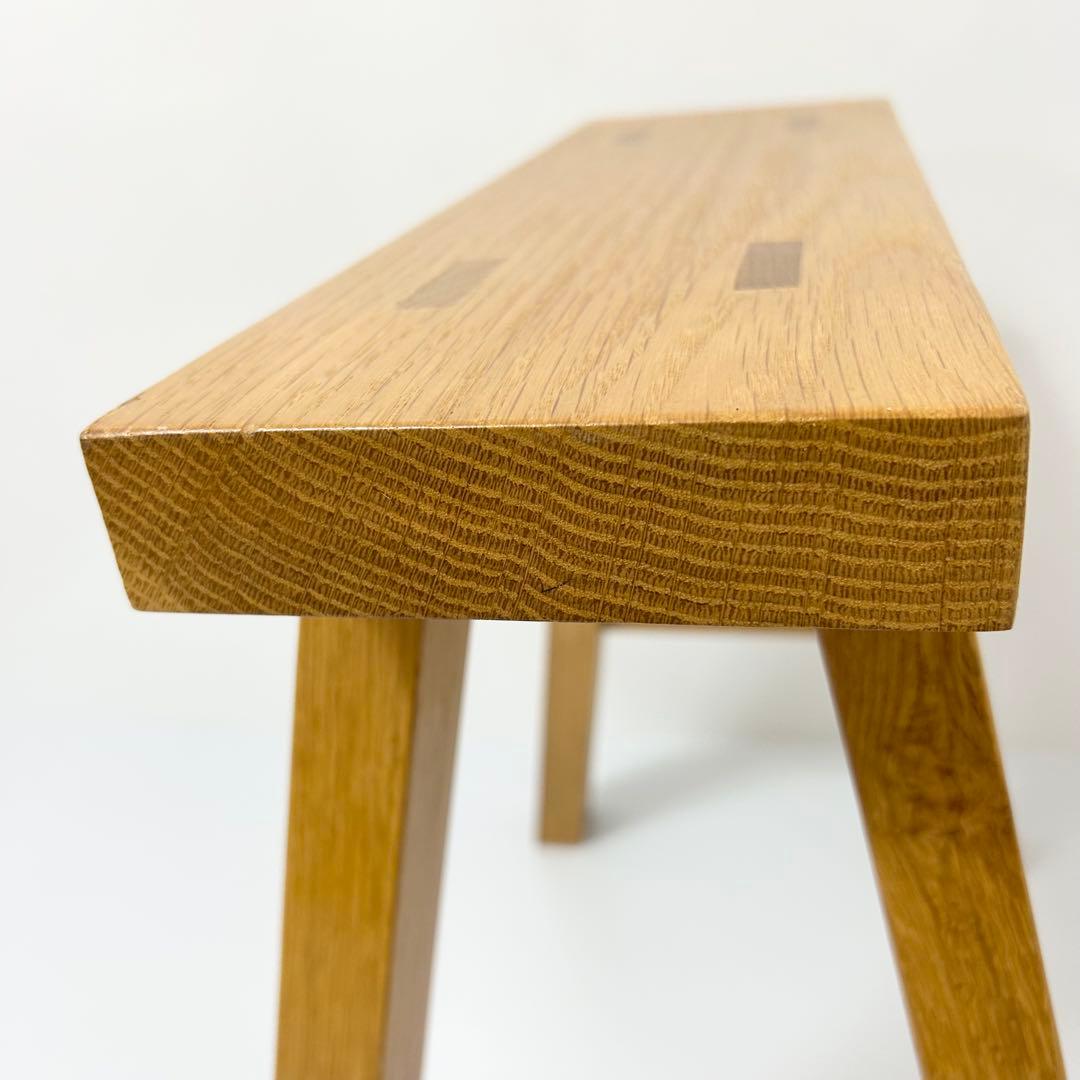 無印良品 MUJI ベンチ オーク材 小 廃盤品 スツール　②