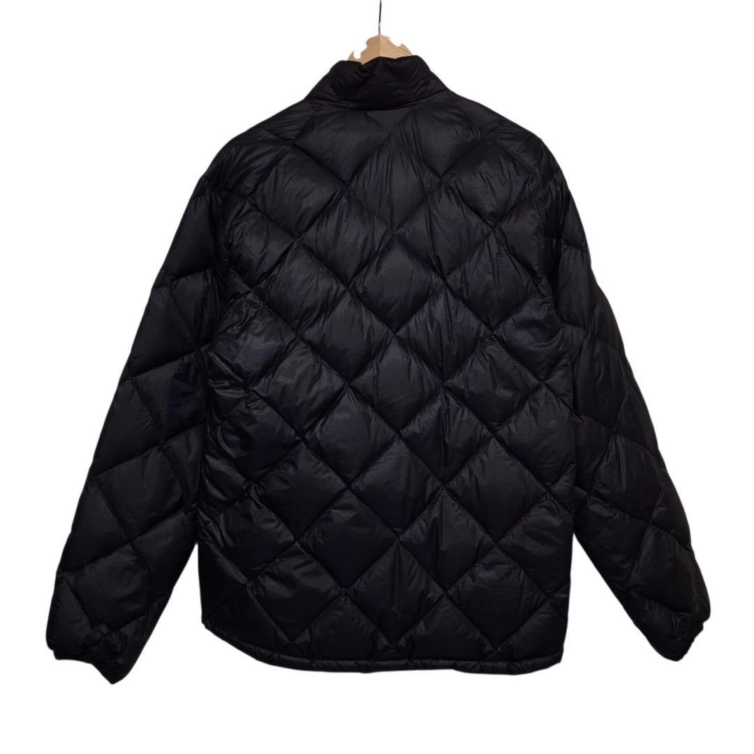 MOONSTONE ムーンストーン　キルティングダウンジャケット　刺繍ロゴ　黒色