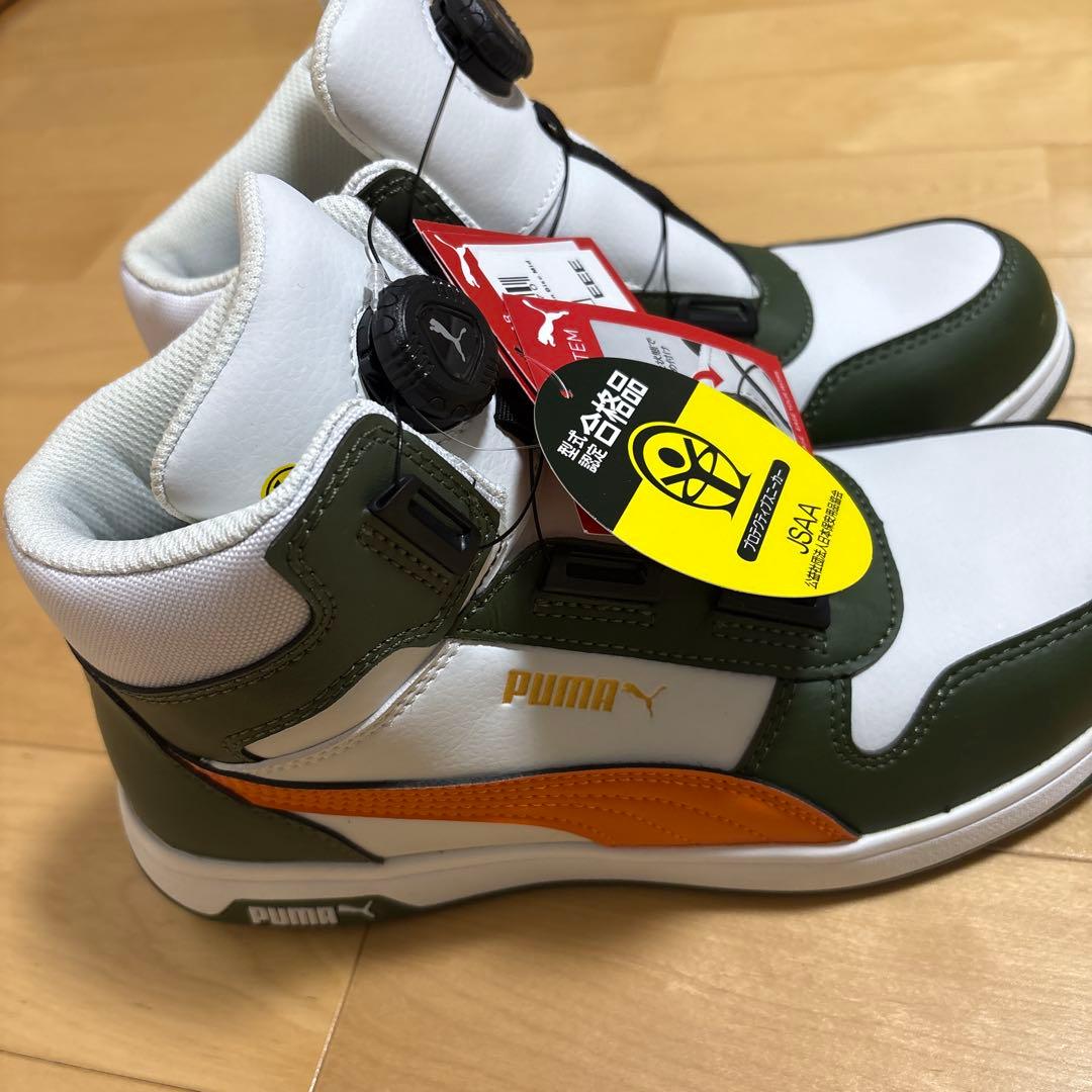 Puma ハイカット安全靴 オリーブグリーン