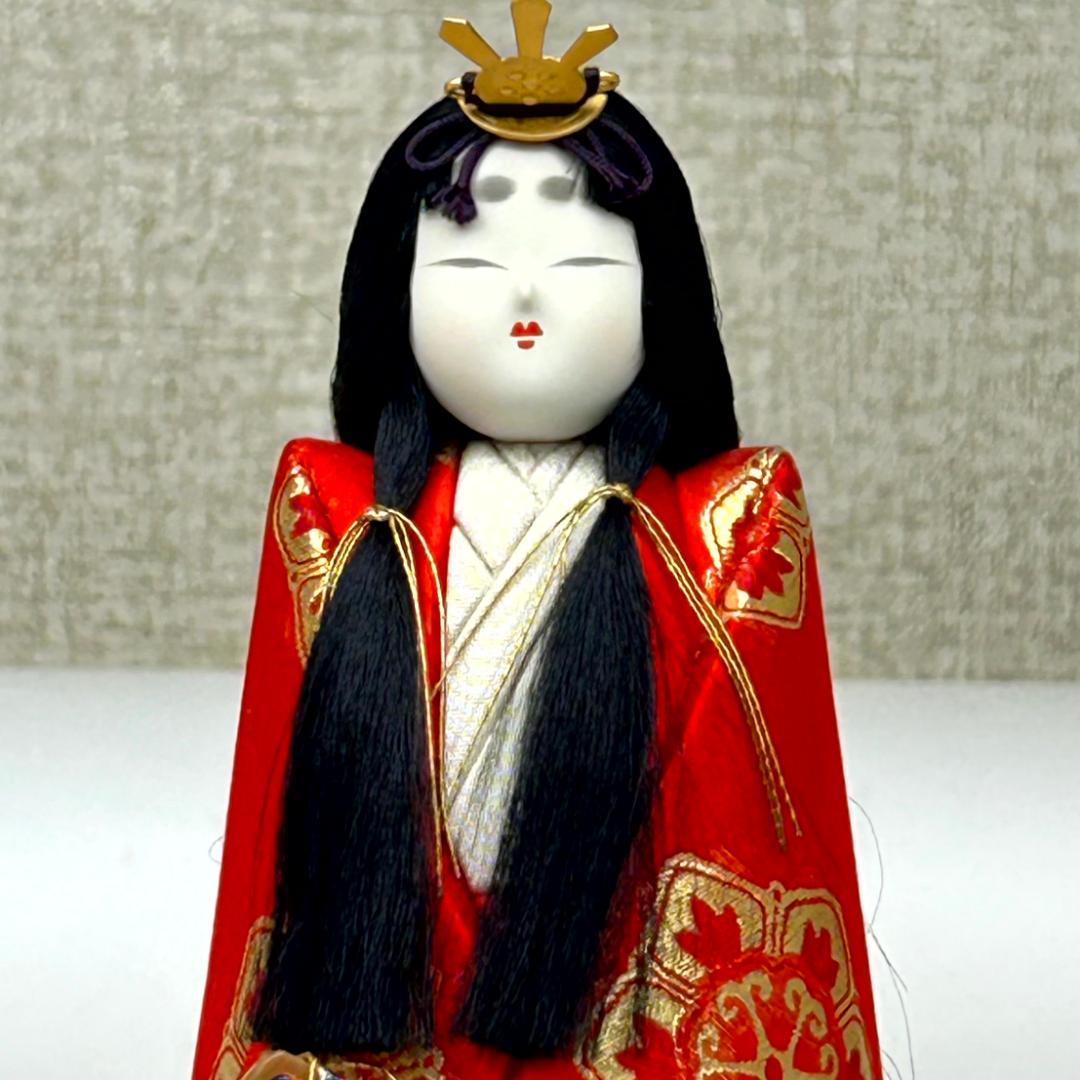東玉　鈴木賢一作　江戸木目込雛人形　親王飾り　寿々喜雛　男雛と女雛の立ち雛　立雛