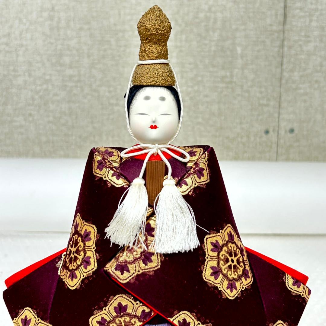 東玉　鈴木賢一作　江戸木目込雛人形　親王飾り　寿々喜雛　男雛と女雛の立ち雛　立雛