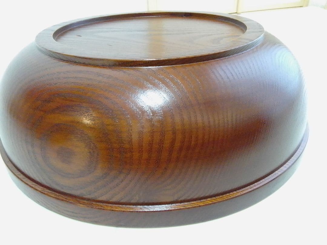 ☆美品☆ こね鉢 天然木 外径39cm×高さ12cm そば うどん 麺打ち 器