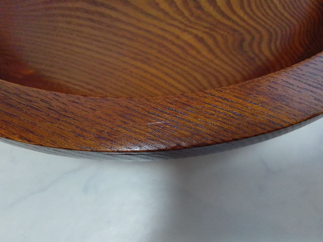 ☆美品☆ こね鉢 天然木 外径39cm×高さ12cm そば うどん 麺打ち 器