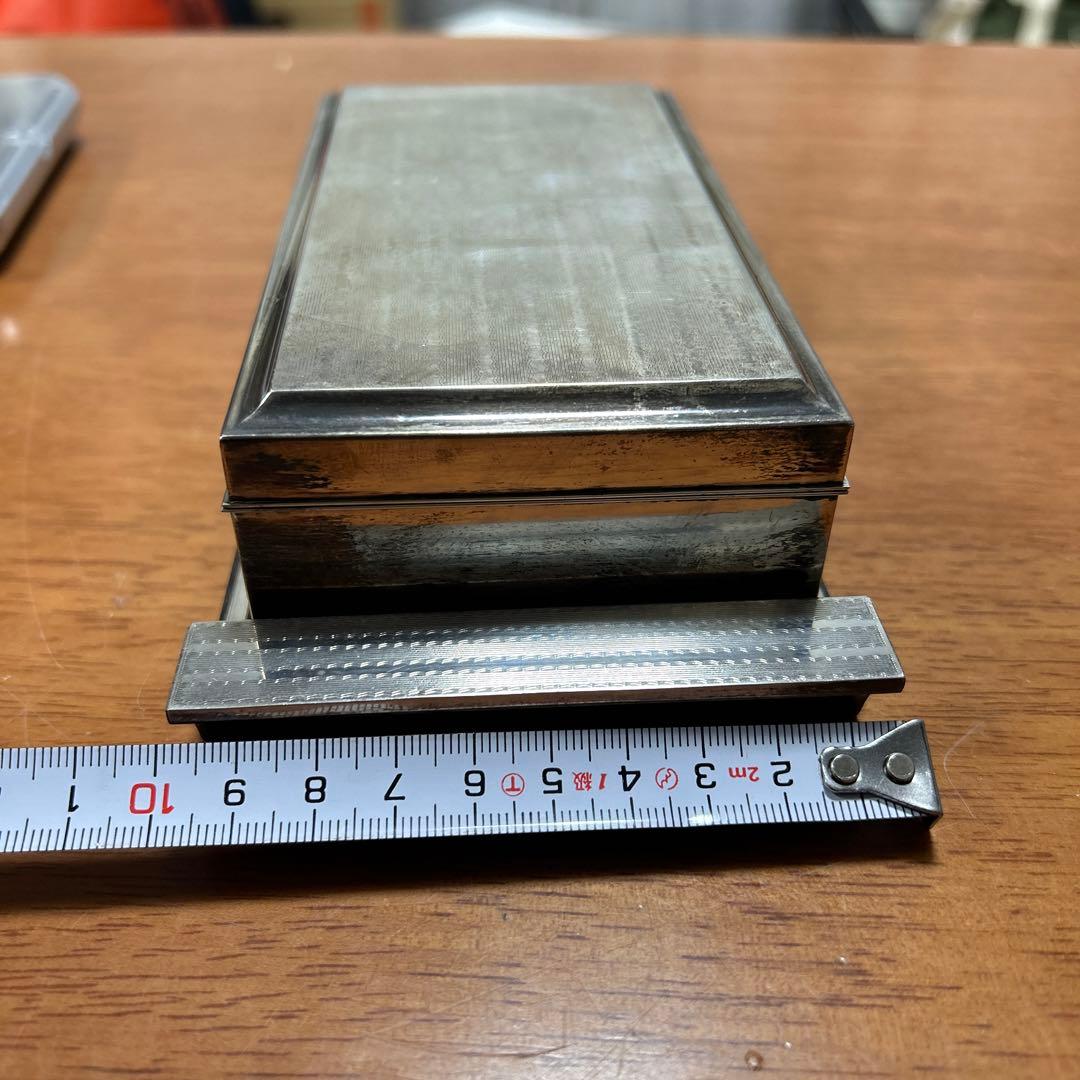 純銀 SILVER 950小物入れ銀製煙草入れアンティーク235g
