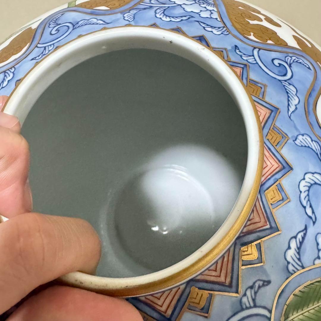 163 高級 伊万里焼 弥左ヱ門 花器 フラワーベース有田焼 花瓶 豪華 陶器