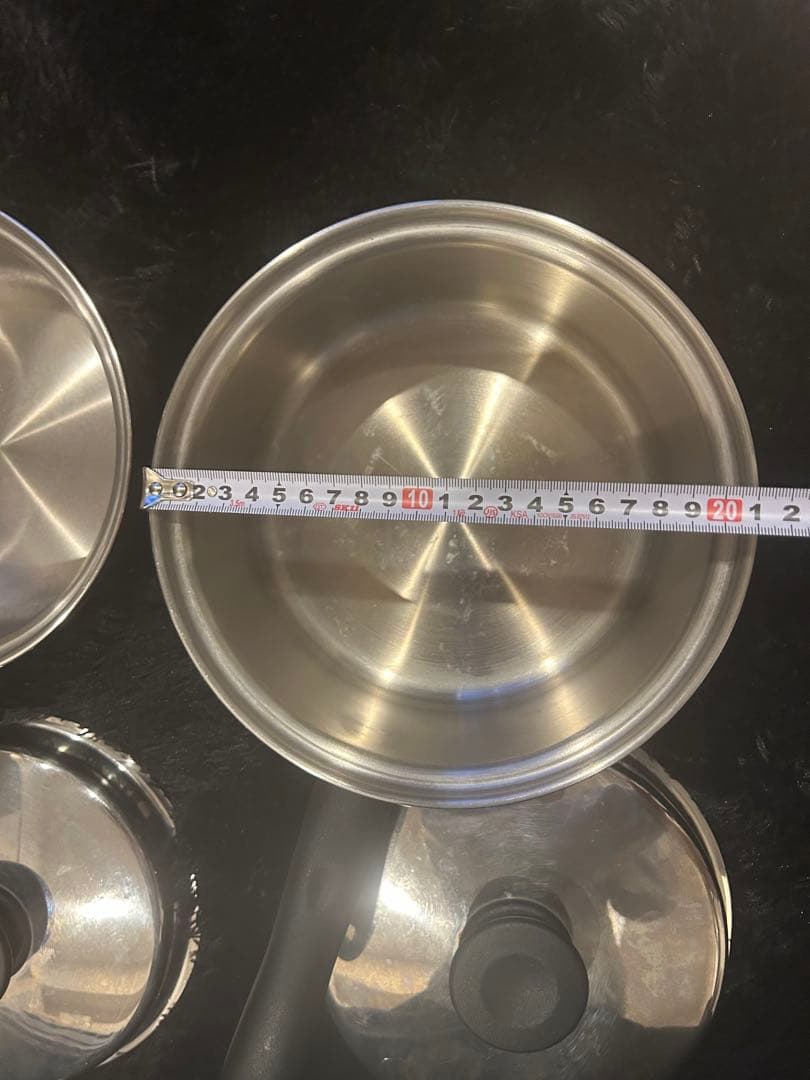 ステンレススチール 鍋セット 2個