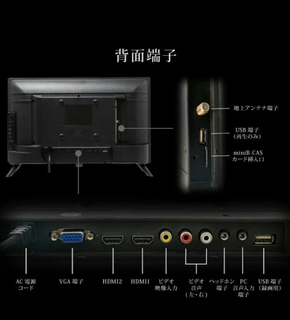 LED液晶テレビ LE-1912TS 19インチ