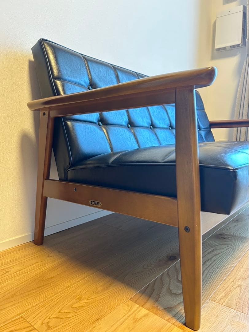 SPOT カリモク60 Kチェア 2シーター スタンダードブラック