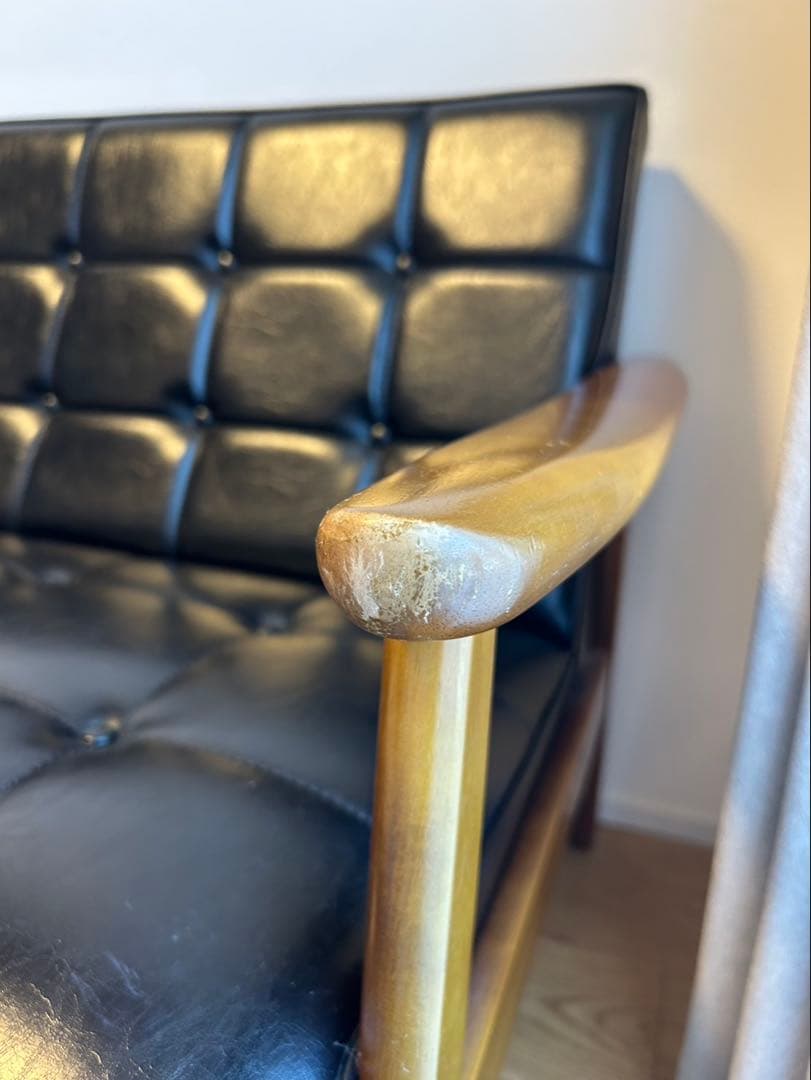 SPOT カリモク60 Kチェア 2シーター スタンダードブラック