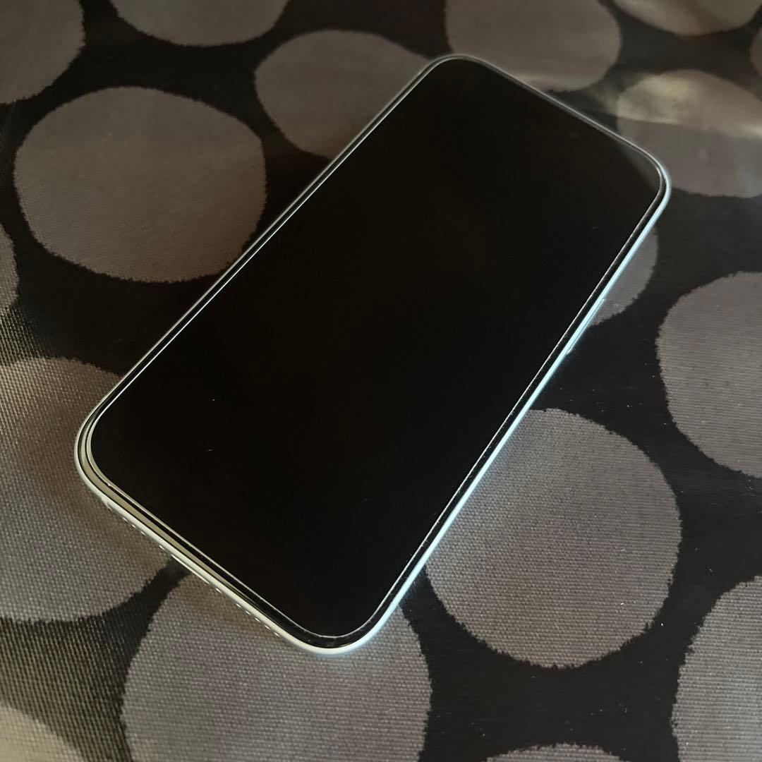 あんぱゃんページiPhone15 ブルー128GB本体➕ケーブル