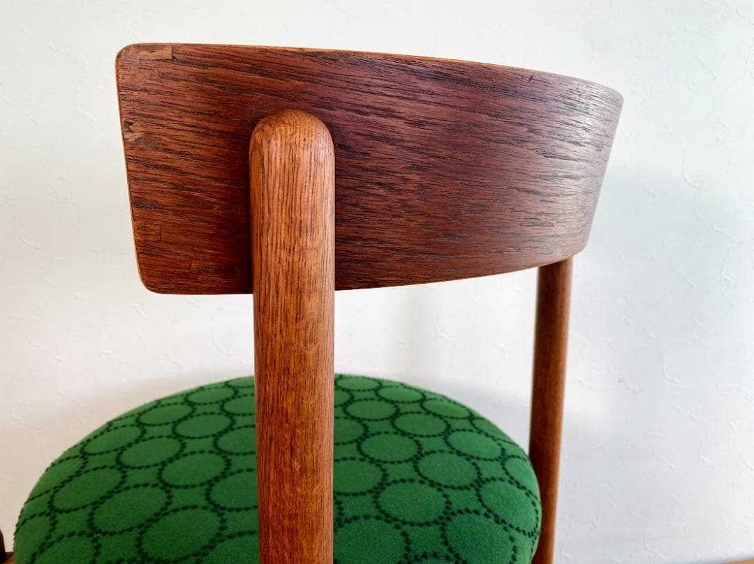 最終 希少 70s 山口木材工芸 チーク×オーク ヴィンテージチェア 仕上済 ③