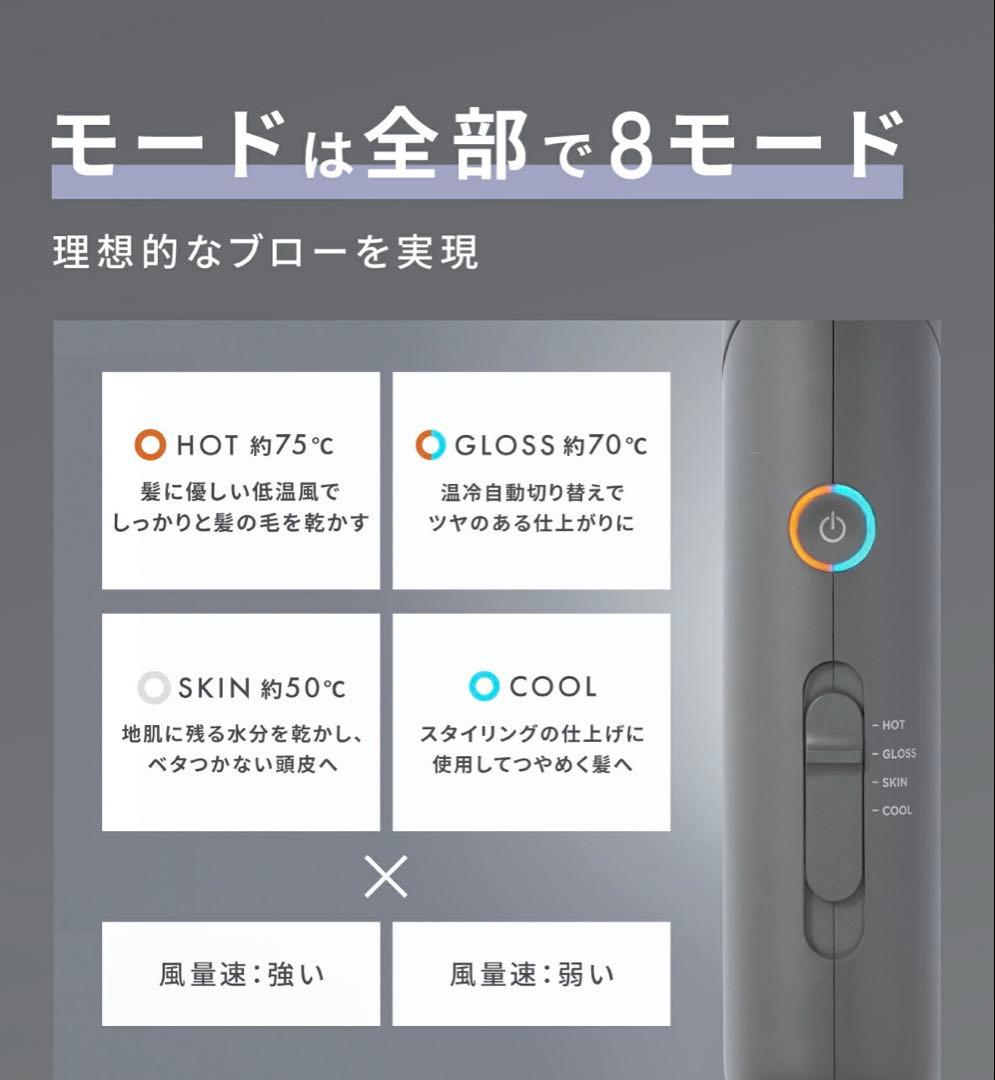 SALONIA スムースシャイン ヘアドライヤー ホワイト ほぼ未使用