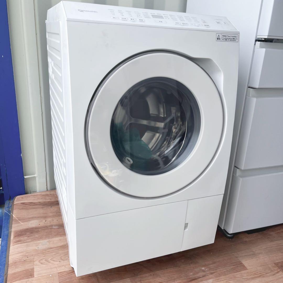 取付無料！パナソニック熱乾燥搭載！マットホワイトドラム式洗濯機！冷蔵庫