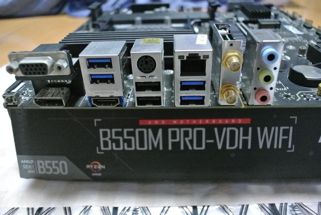 MSI B550M PRO-VDH WIFI マザーボード動作品
