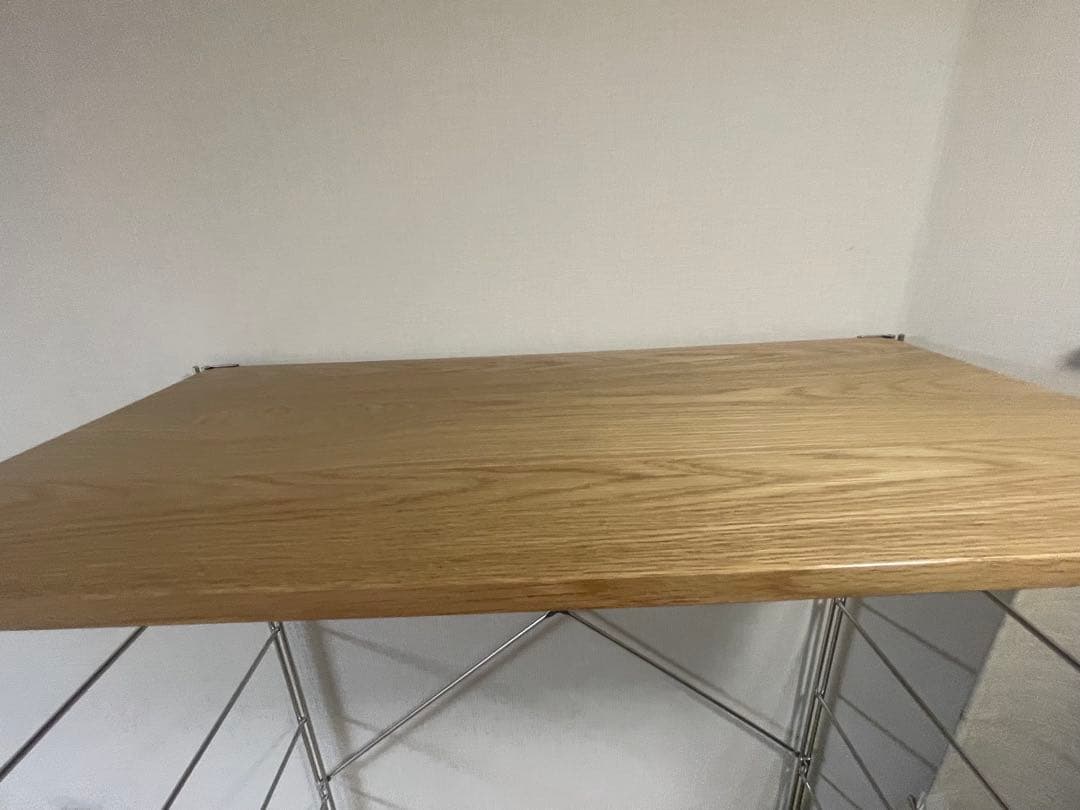 無印良品MUJIステンレスユニットシェルフ　オーク材　2段引き出し付き　完成品