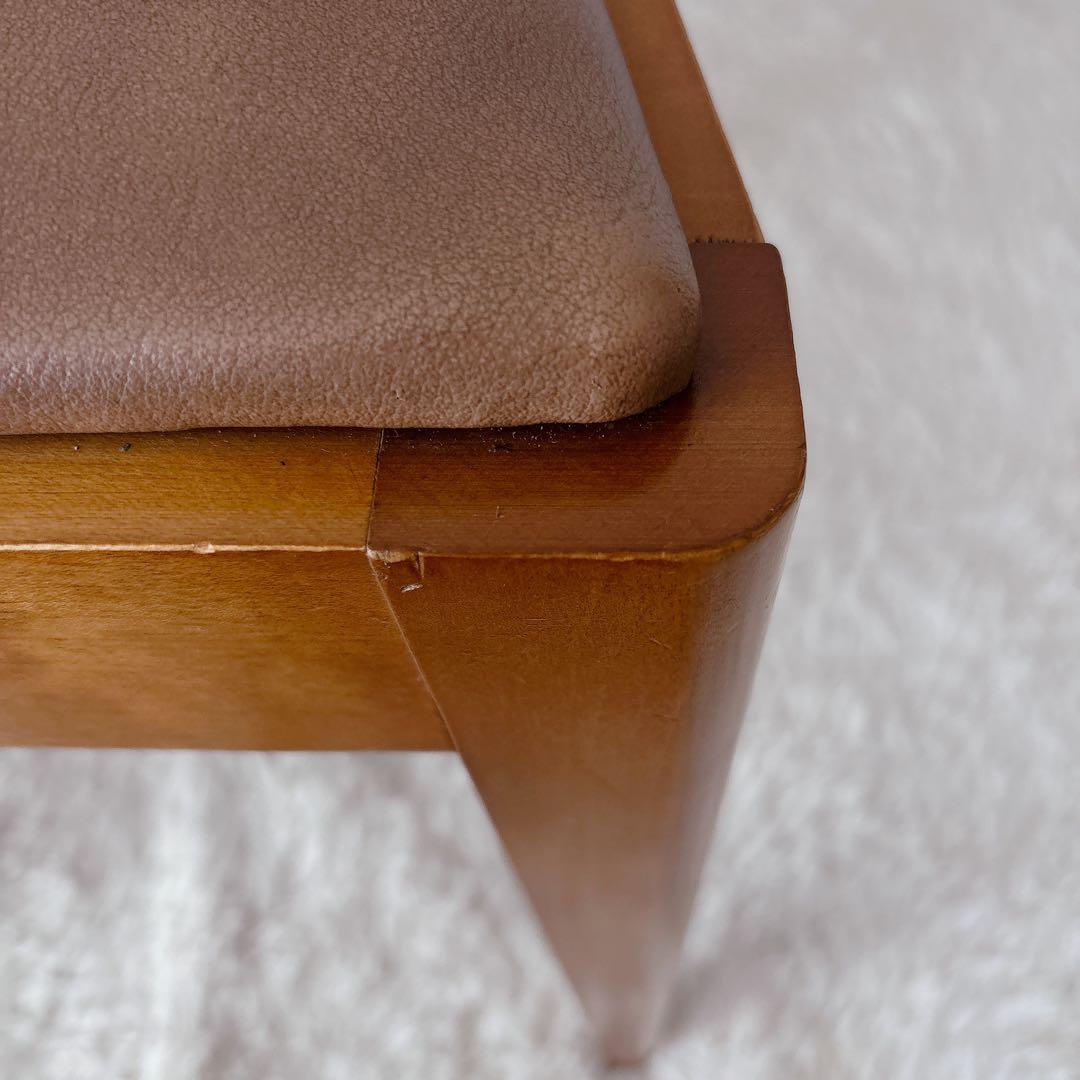 美品】MARUNI ダイニングチェア ブラウン 木製 マルニ木工