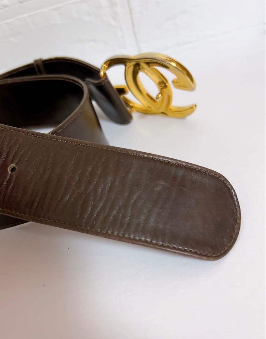 グッチ　GUCCI ベルト　ブラウン　GGバックル 75