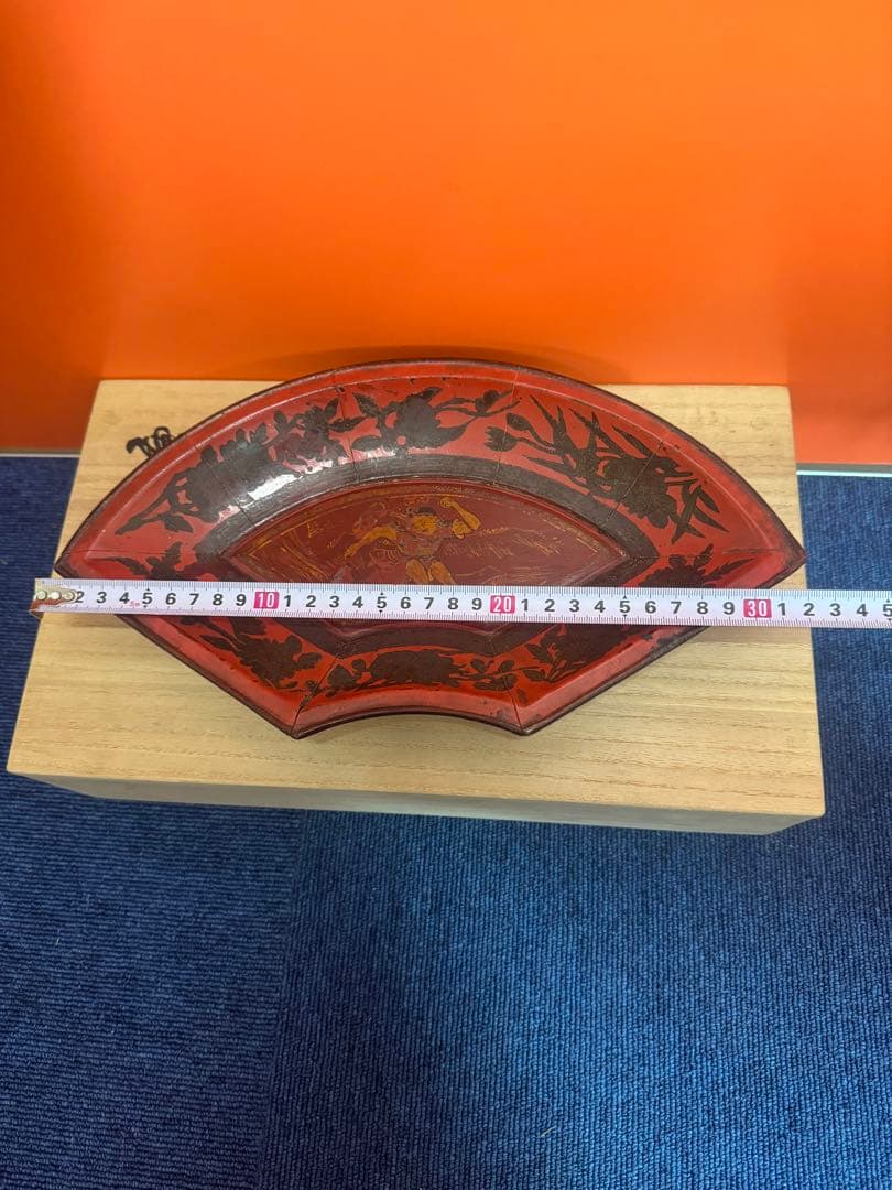 1738  唐物扇面盆　唐子遊戯の図　時代物