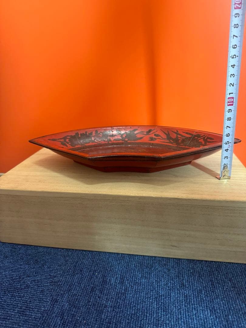 1738  唐物扇面盆　唐子遊戯の図　時代物