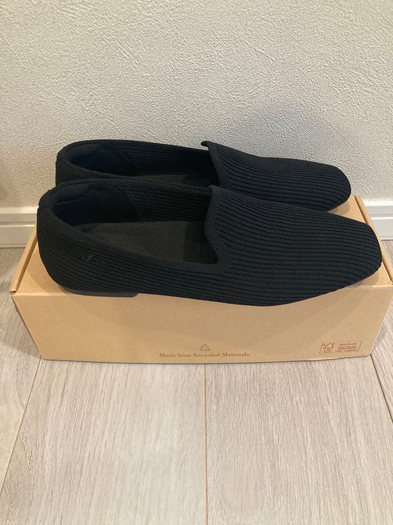 VIVAIA スクエアトゥ　ブラック　37.5