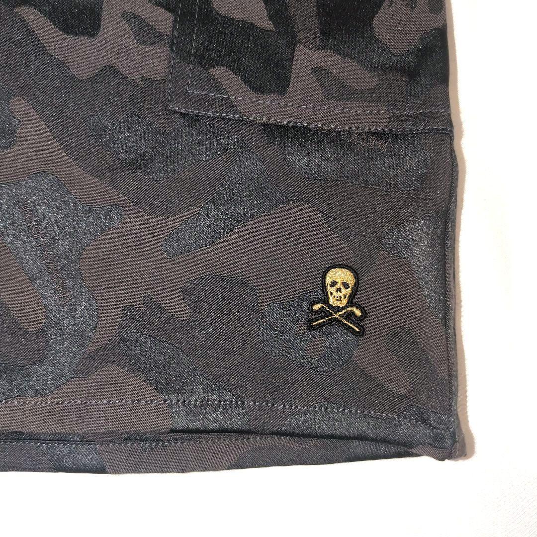 超美品 MARK & LONA マーク＆ロナ カモフラ柄 スカート スカル L