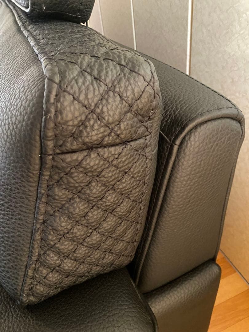 【展示品】ケルビン　ジョルマーニ　黒総革　購入約50万円　高級ソファ　美品