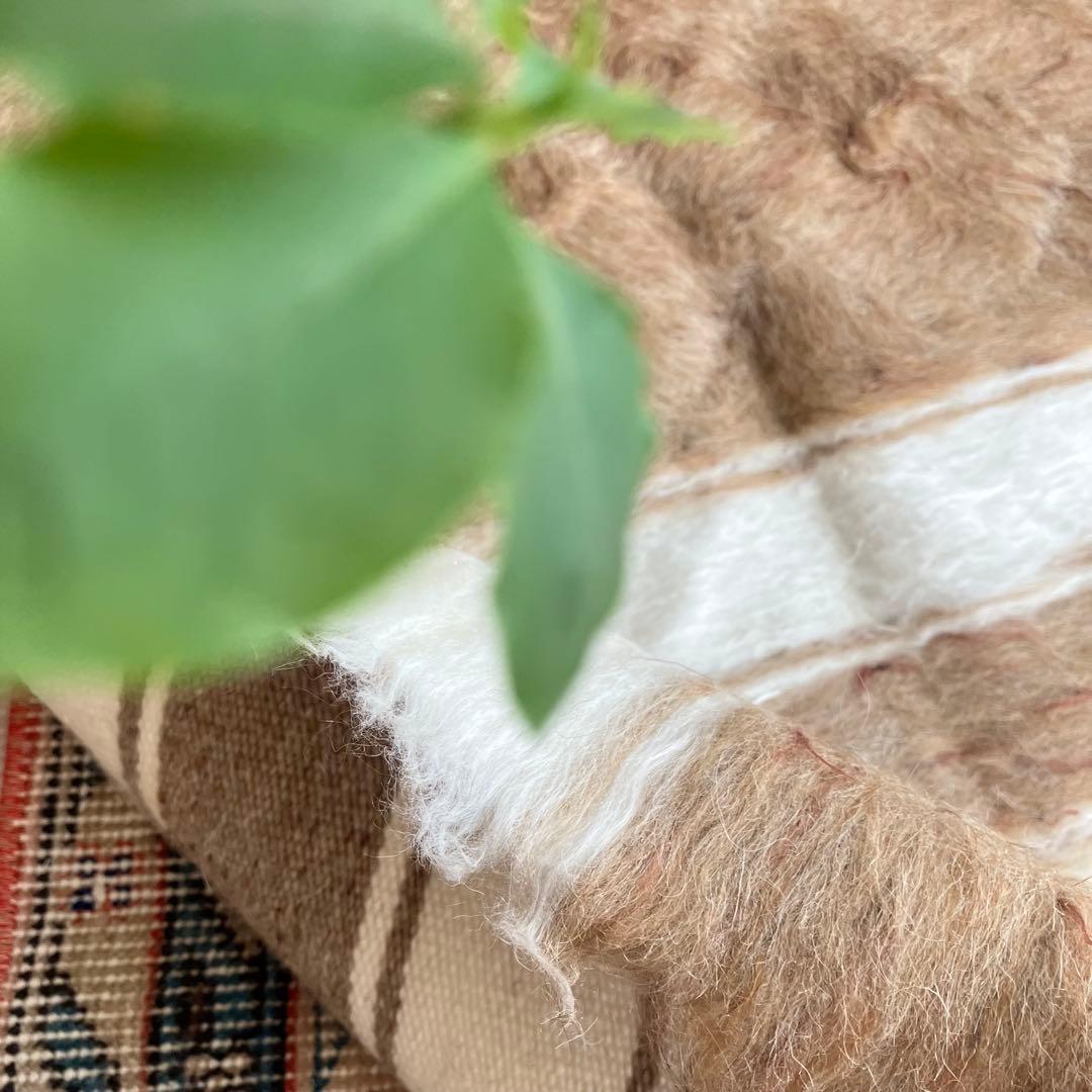 新品wool100％　キャラメル　ミルキー　バッターニエ　トルコヴィンテージラグ