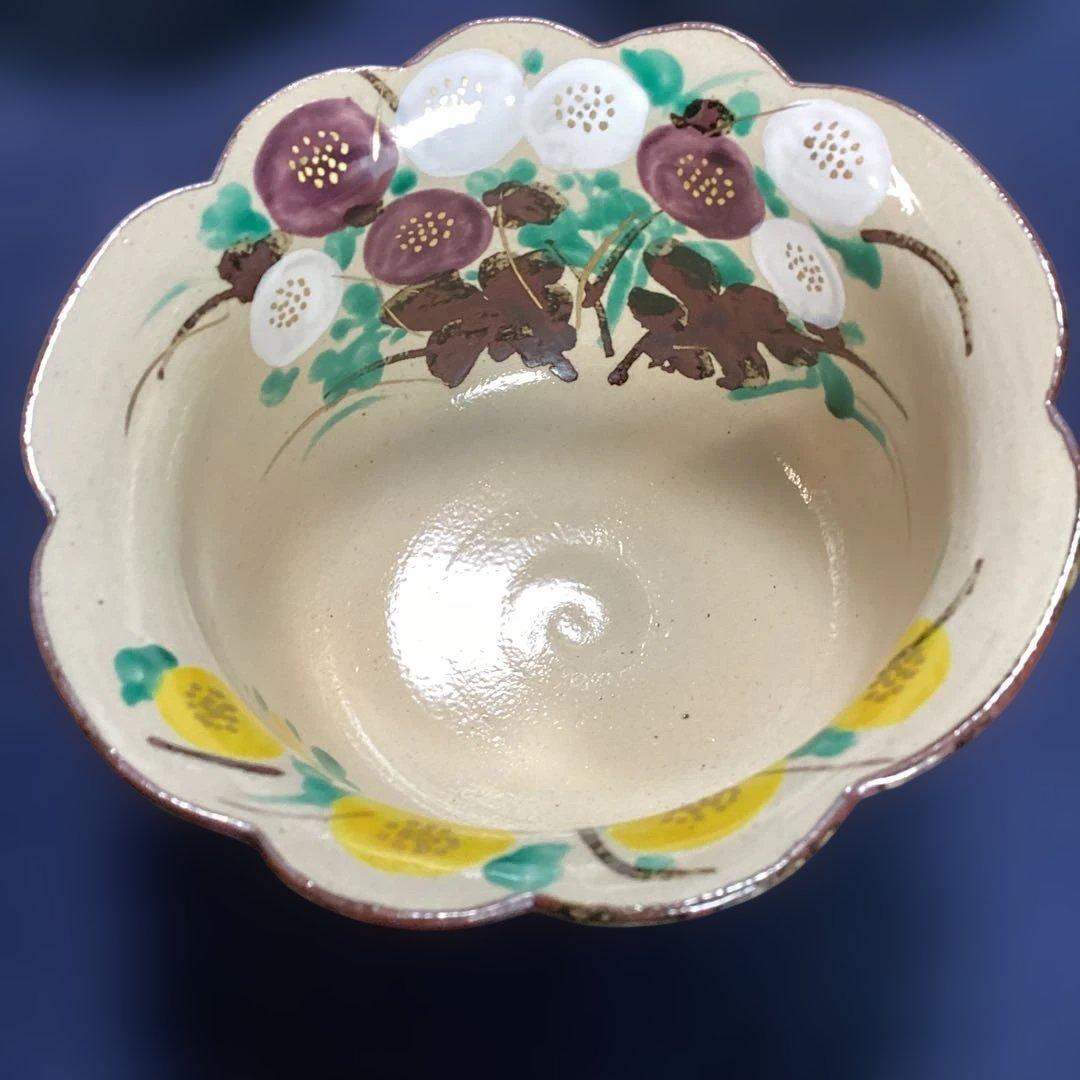 京焼乾山写菊絵向付10客　　新品未使用　法事の器