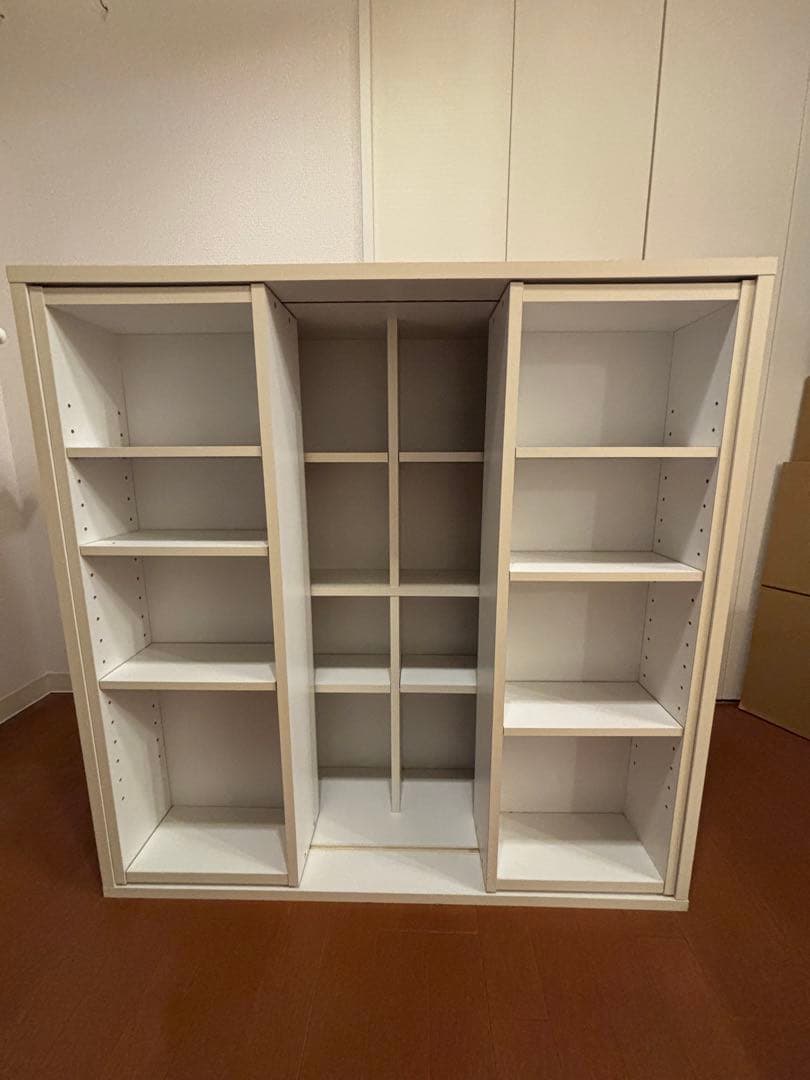 【送料と最低価格にて出品】ホワイト本棚 中型 オープンシェルフ